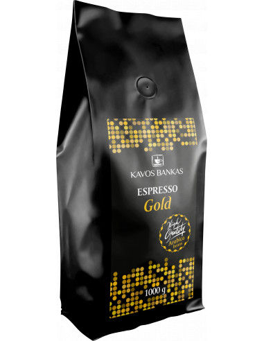 Espresso Gold black, 1 kg pupelės