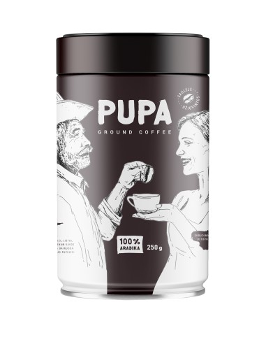 Malta kava PUPA 250 g skardoje