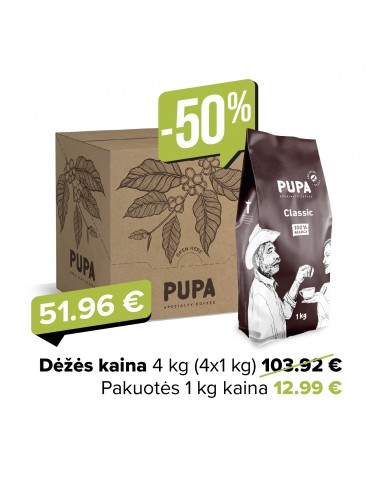 PUPA Classic pupelėmis, 4 vnt po 1 kg