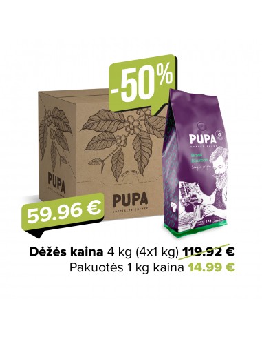 PUPA Brasil Bourbon pupelėmis, 4 vnt...